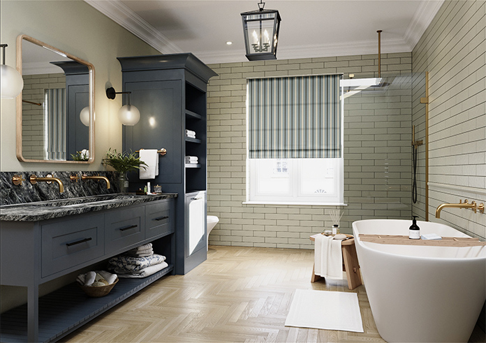 The British Stripe Co. Charles, Polzeath No.1 - Roman Blind - Image 6